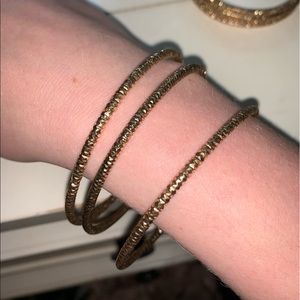 Gold Bangles (comes with 3)